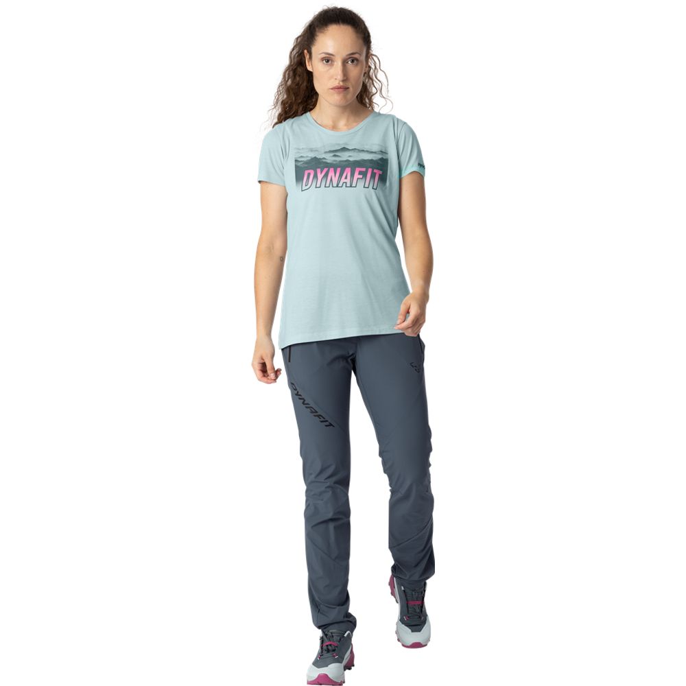 Dynafit Transalper Graphic S/S Damen Funktionsshirt cloud-blue Produktbild 3