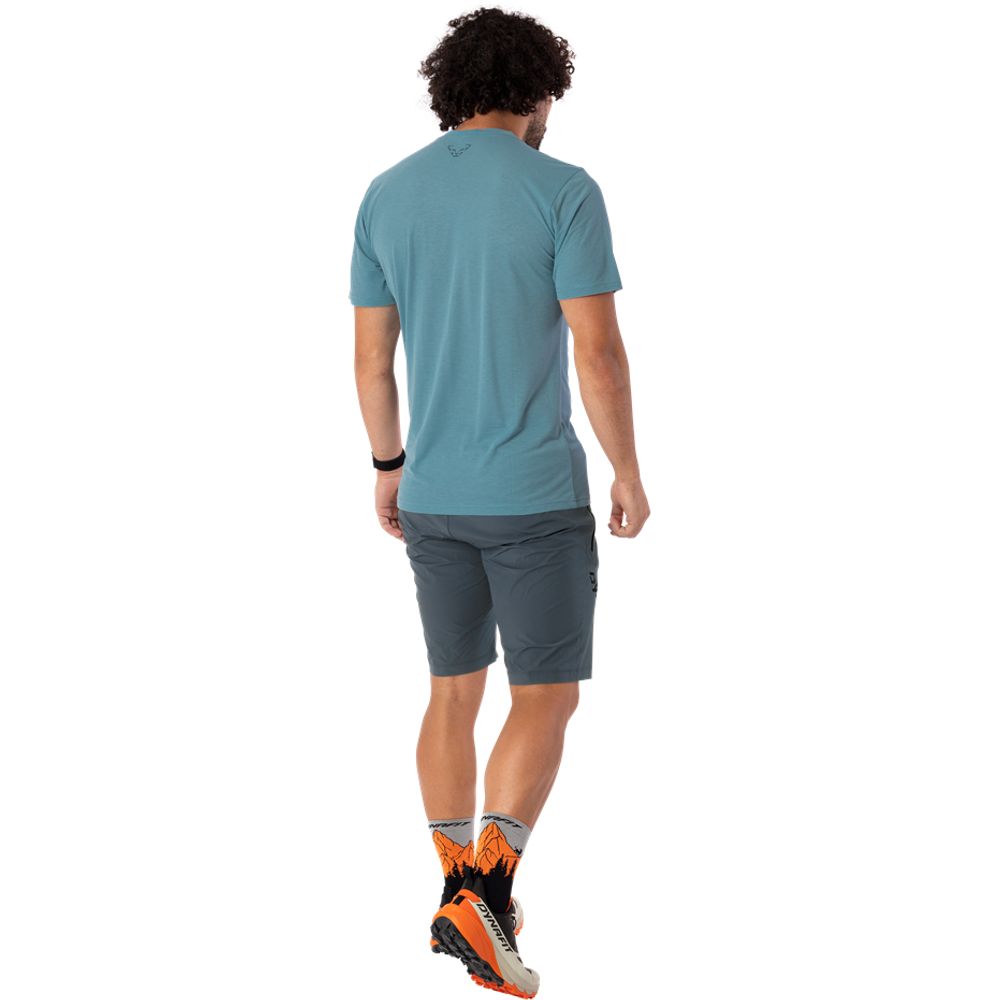 Dynafit Transalper Graphic S/S Herren Funktionsshirt smoke-blue Produktbild 1