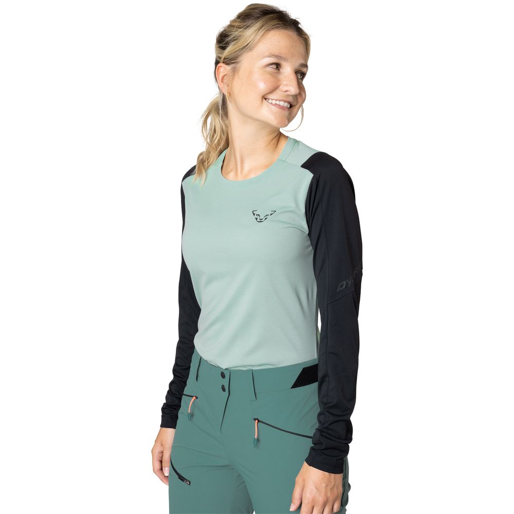 Dynafit Transalper L/s Damen jadelite 0910 T-Shirt Produktbild 3