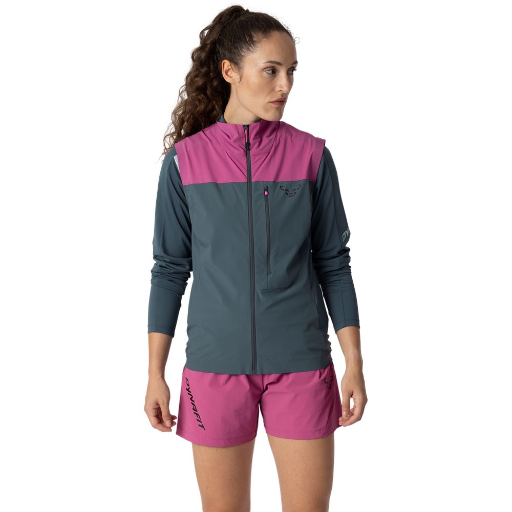 Dynafit Traverse DST Damen Softshell-Weste magenta Produktbild 1