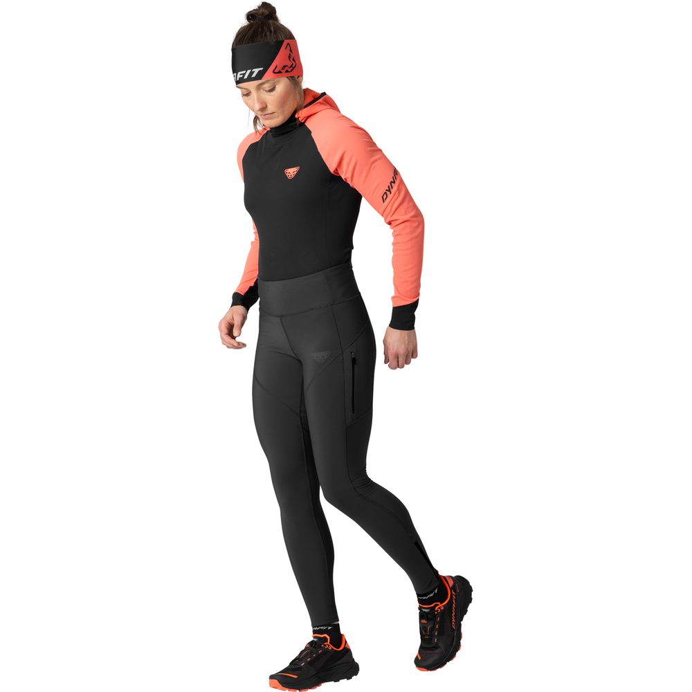 Dynafit Winter Running Tights Damen Laufhose black out Produktbild 1