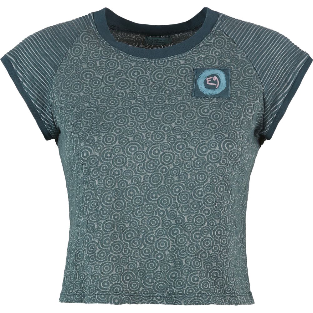 E9 Audrey Damen Cropped-T-Shirt slate Produktbild 0