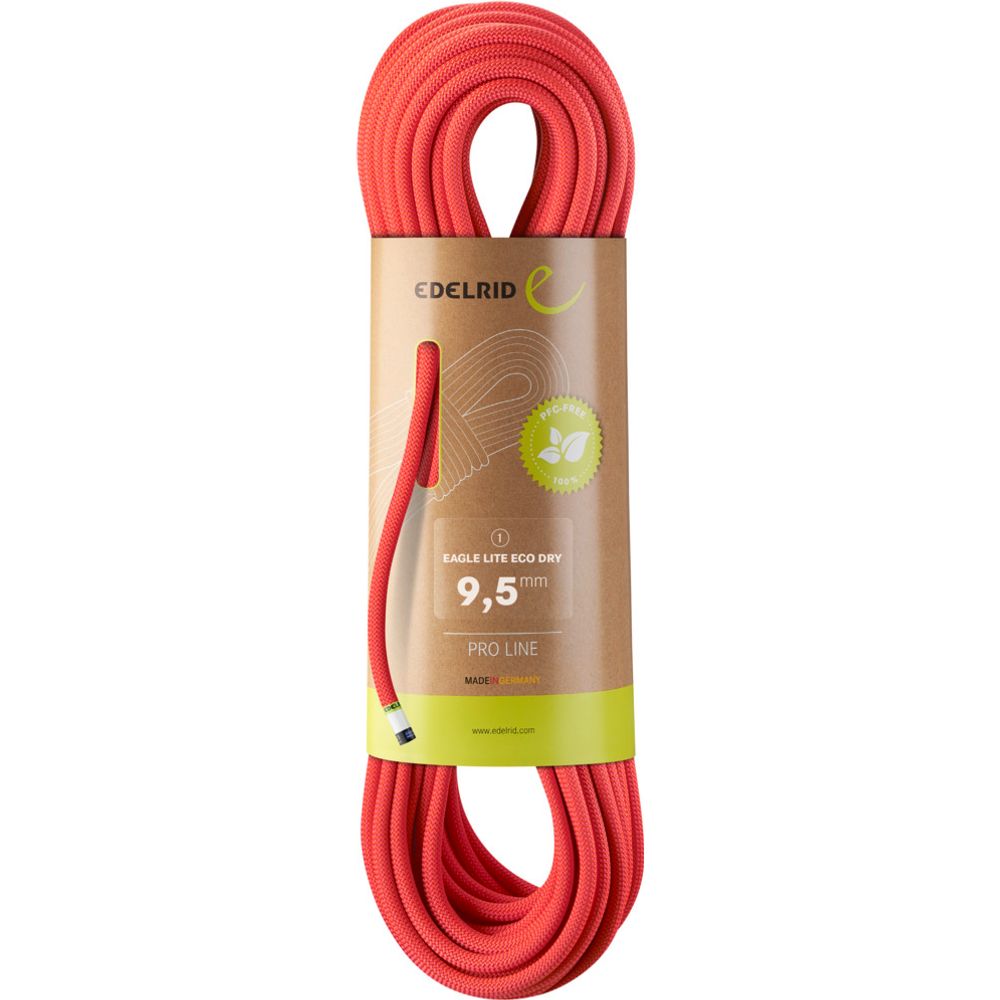 Edelrid Eagle Lite Eco Dry 9,5mm Kletterseil neon coral Produktbild 0