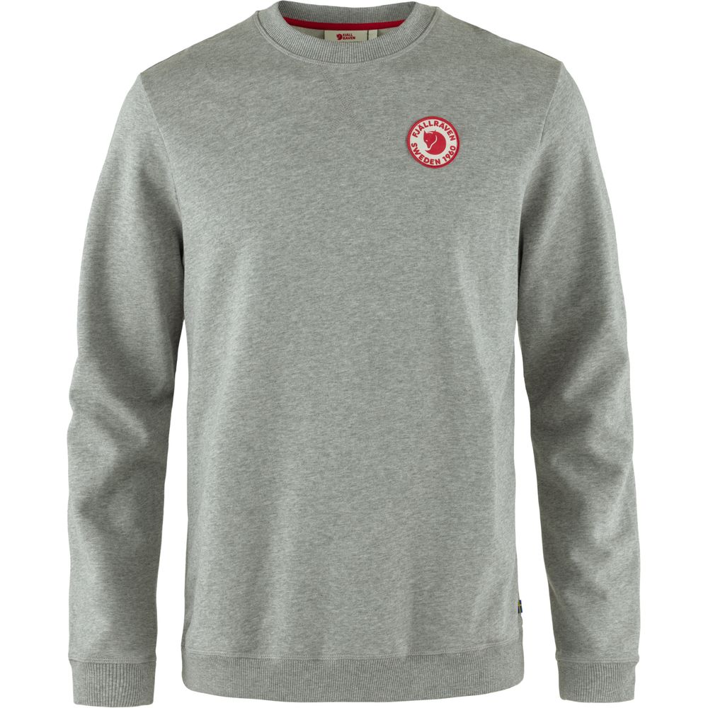 Fjällräven 1960 Logo Badge Sweater Herren Pullover grey-melange Produktbild 0