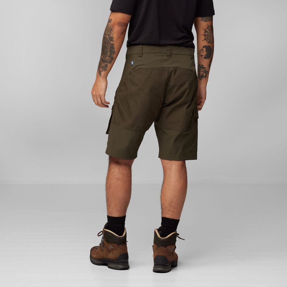 Fjällräven Abisko Herren Wandershorts dark olive Produktbild 3
