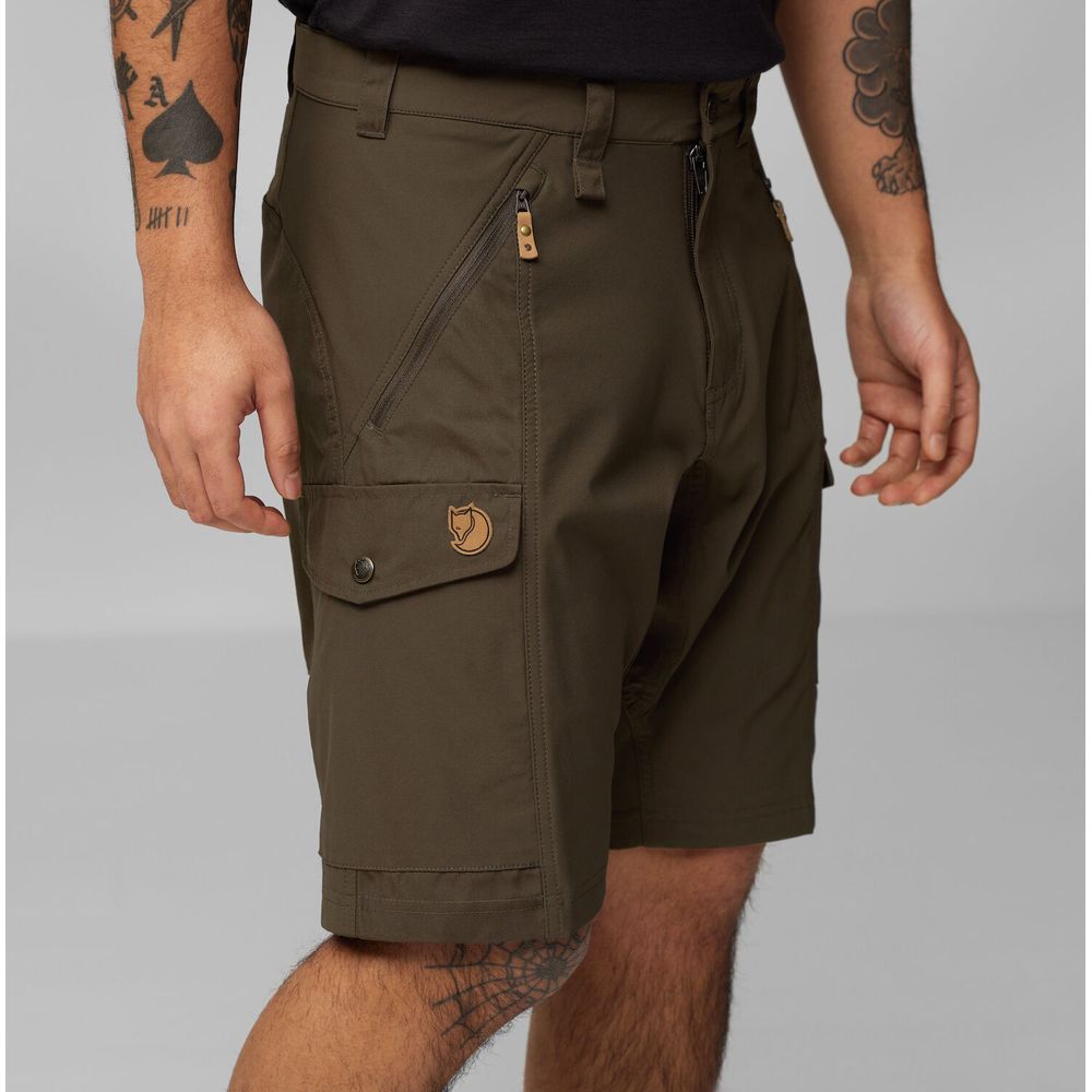 Fjällräven Abisko Herren Wandershorts dark olive Produktbild 4