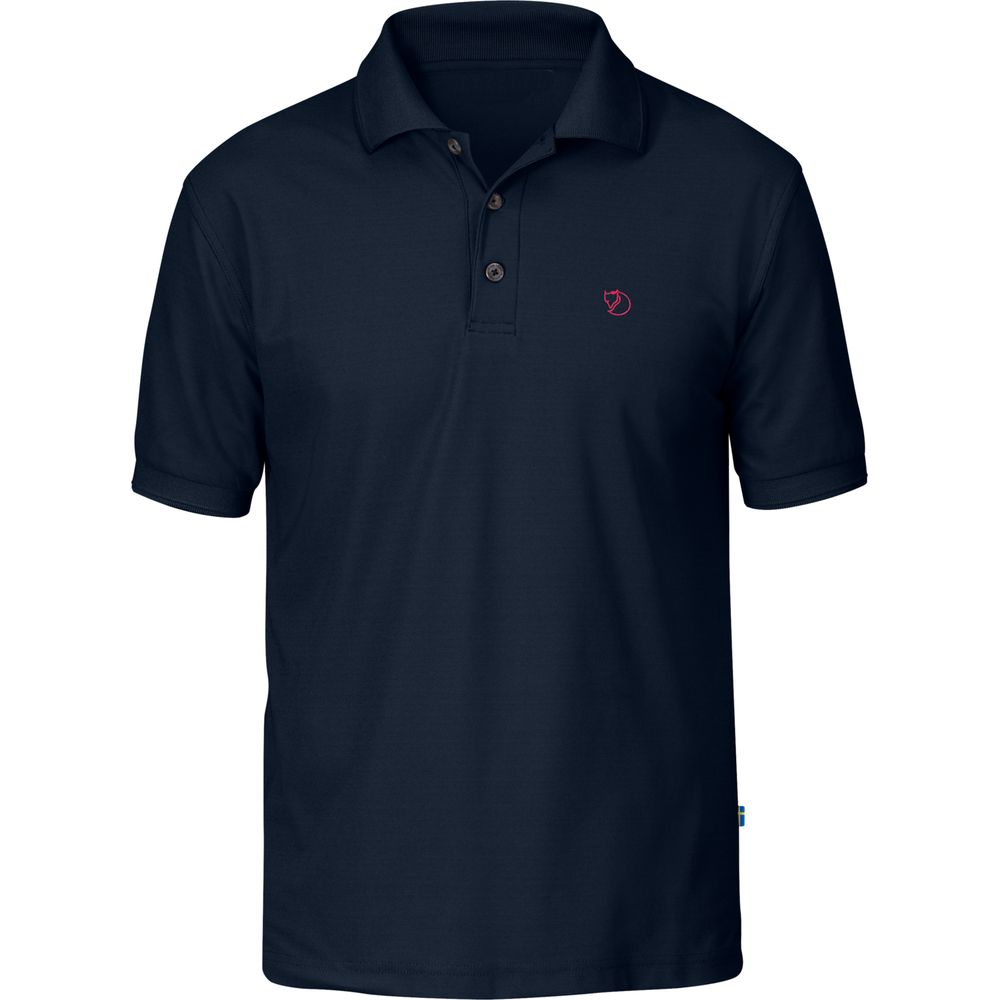 Fjällräven Crowley Pique Herren Kurzarm Poloshirt blueblack Produktbild 0