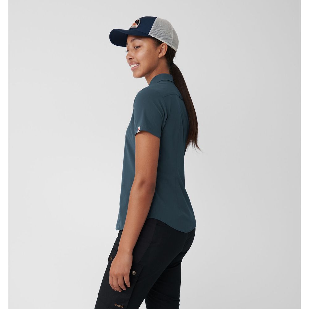 Fjällräven High Coast Lite Damen Kurzarmhemd navy Produktbild 4