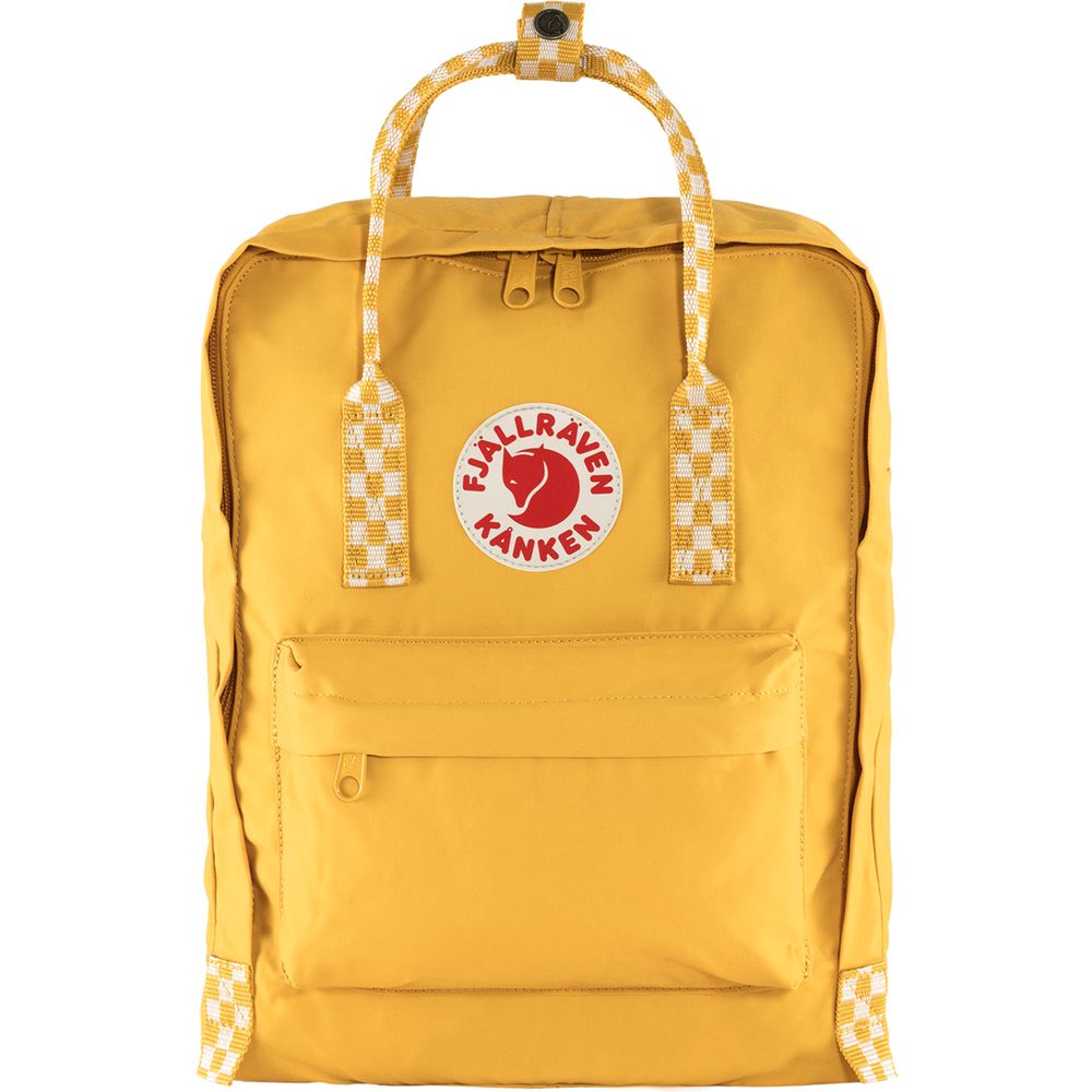 Fjällräven Kånken Rucksack ochre chess pattern Produktbild 0