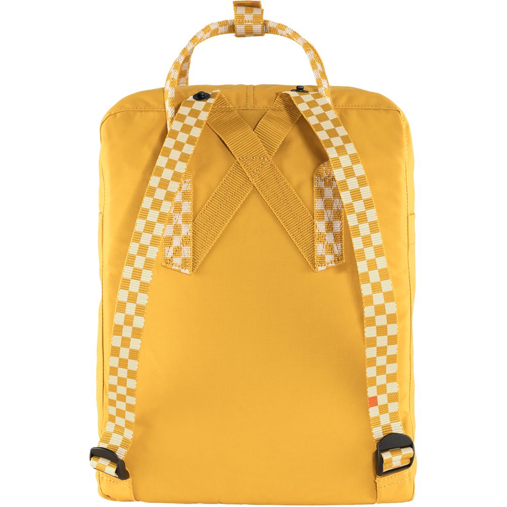 Fjällräven Kånken Rucksack ochre chess pattern Produktbild 1
