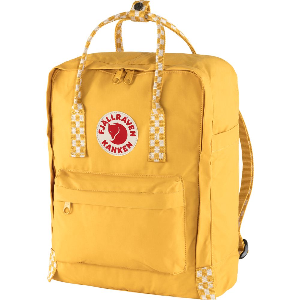 Fjällräven Kånken Rucksack ochre chess pattern Produktbild 2
