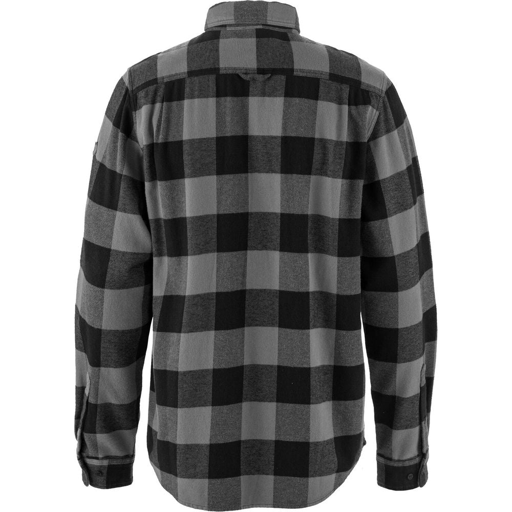 Fjällräven Övik Heavy Flannel Herren T-Shirt black grey Produktbild 1