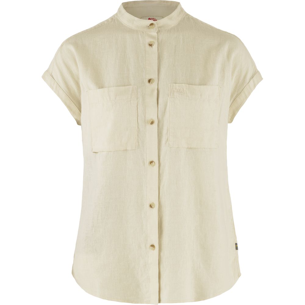 Fjällräven Övik Hemp Damen Kurzarmbluse chalk white Produktbild 0