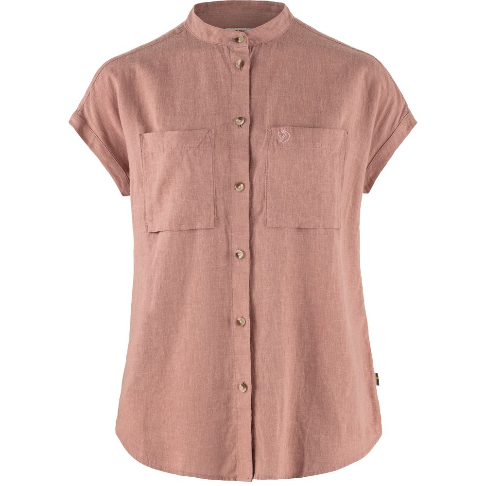 Fjällräven Övik Hemp Damen Kurzarmbluse dusty rose Produktbild 0