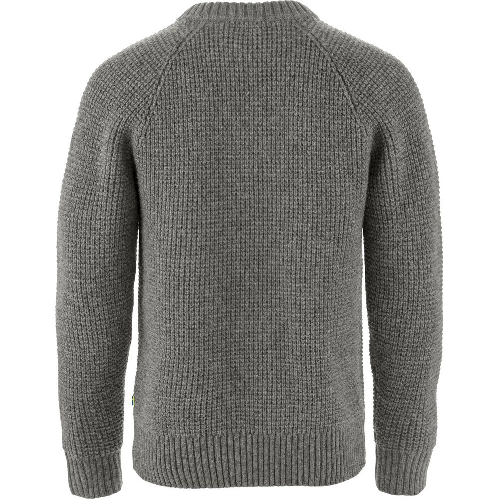 Fjällräven Övik Waffle Knit Herren Pullover grau Produktbild 1