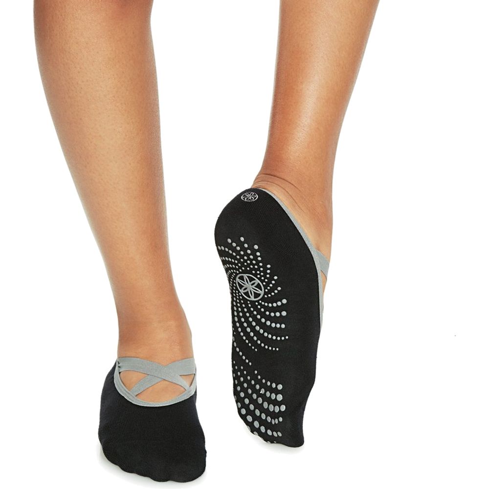Gaiam Gaiam Grippy Yoga Barre Socks - Yoga Socken grau-schwarz Produktbild 1