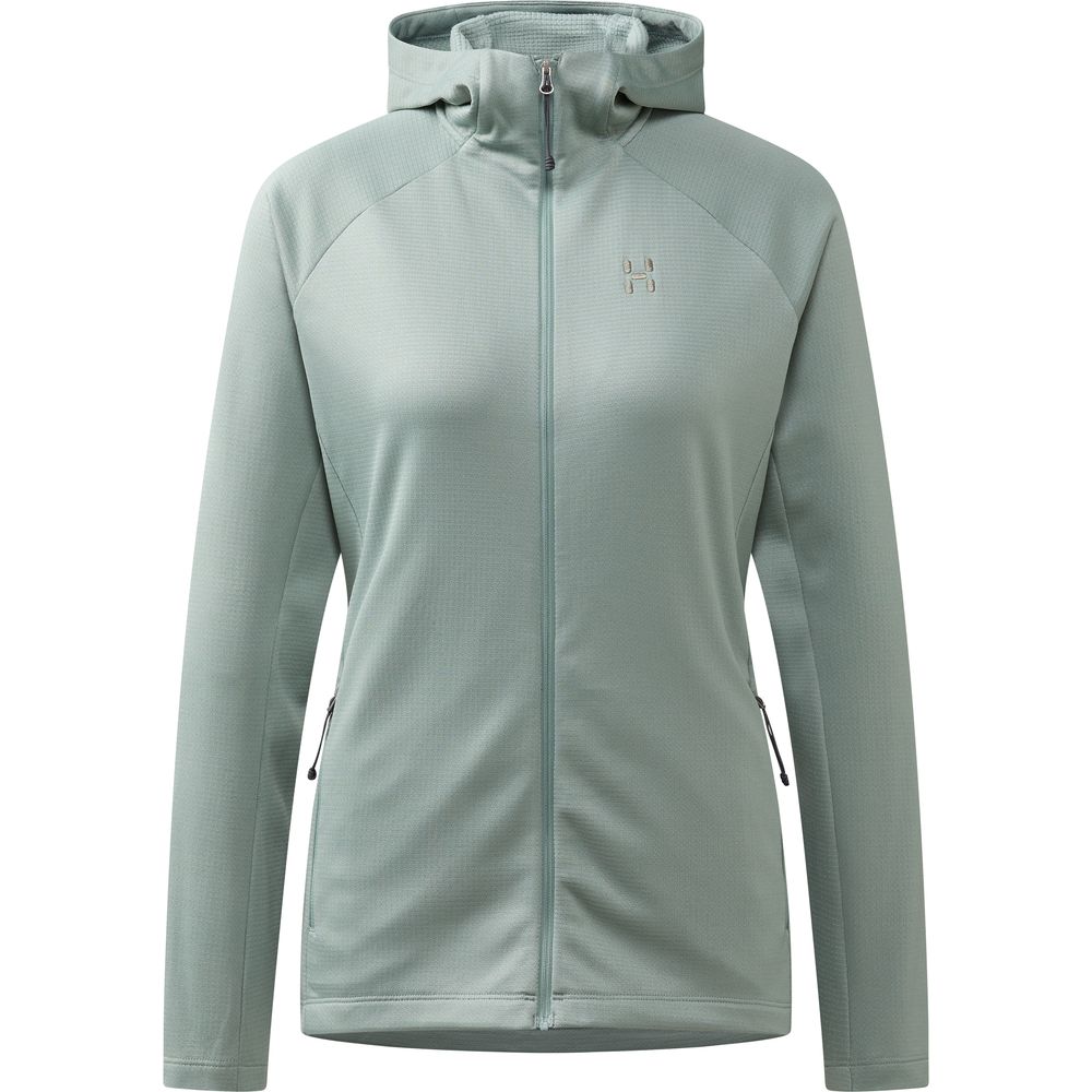 Haglöfs Korp Mid Hood Midlayer Damen dew-green Produktbild 0