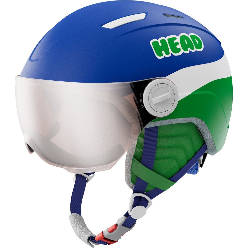Head Mojo Visor Kinder Skihelm blue/green Produktbild 0