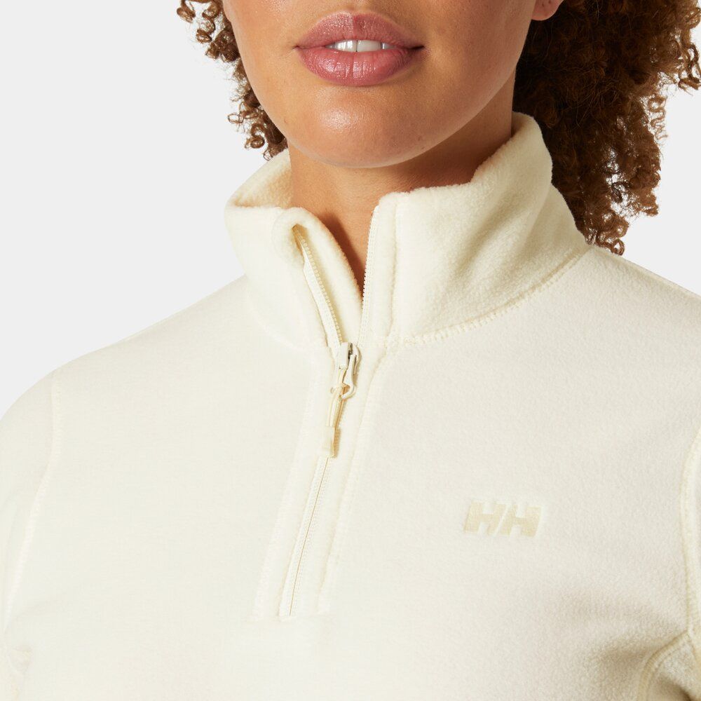 Helly Hansen Damen Daybreaker 1/2 Zip Fleece-Pullover snow Produktbild 2