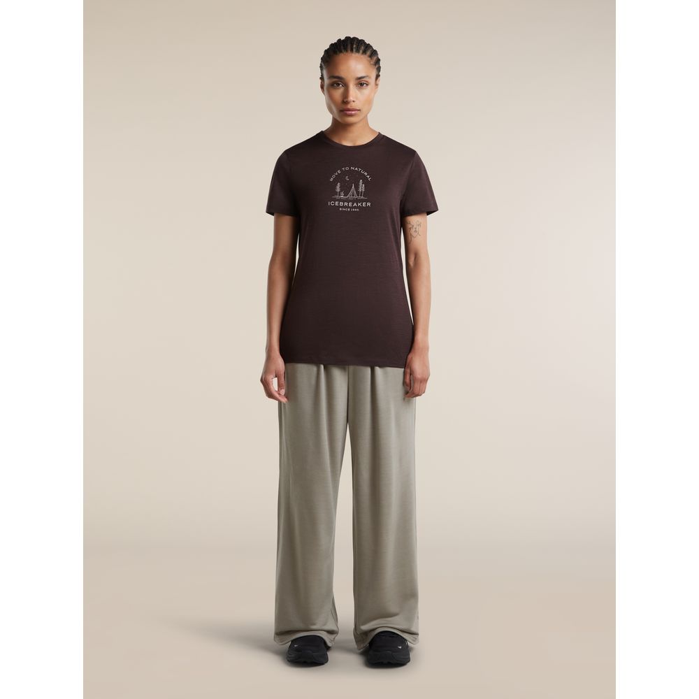 Icebreaker Mer 150 Tech Lite SS Tee Peace Pas Damen Funktionsshirt bittersweet Produktbild 3