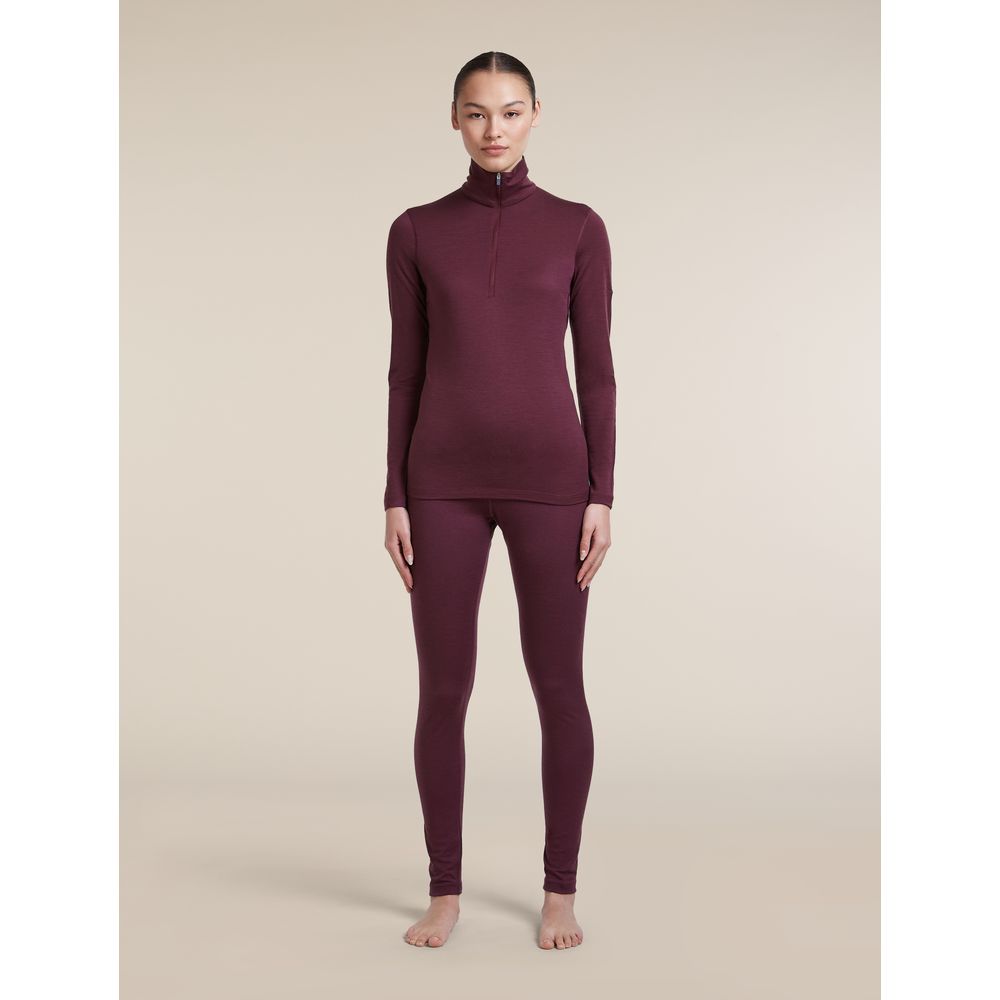 Icebreaker Mer 200 Oasis High Rise Leggings Damen dk-berry Produktbild 3