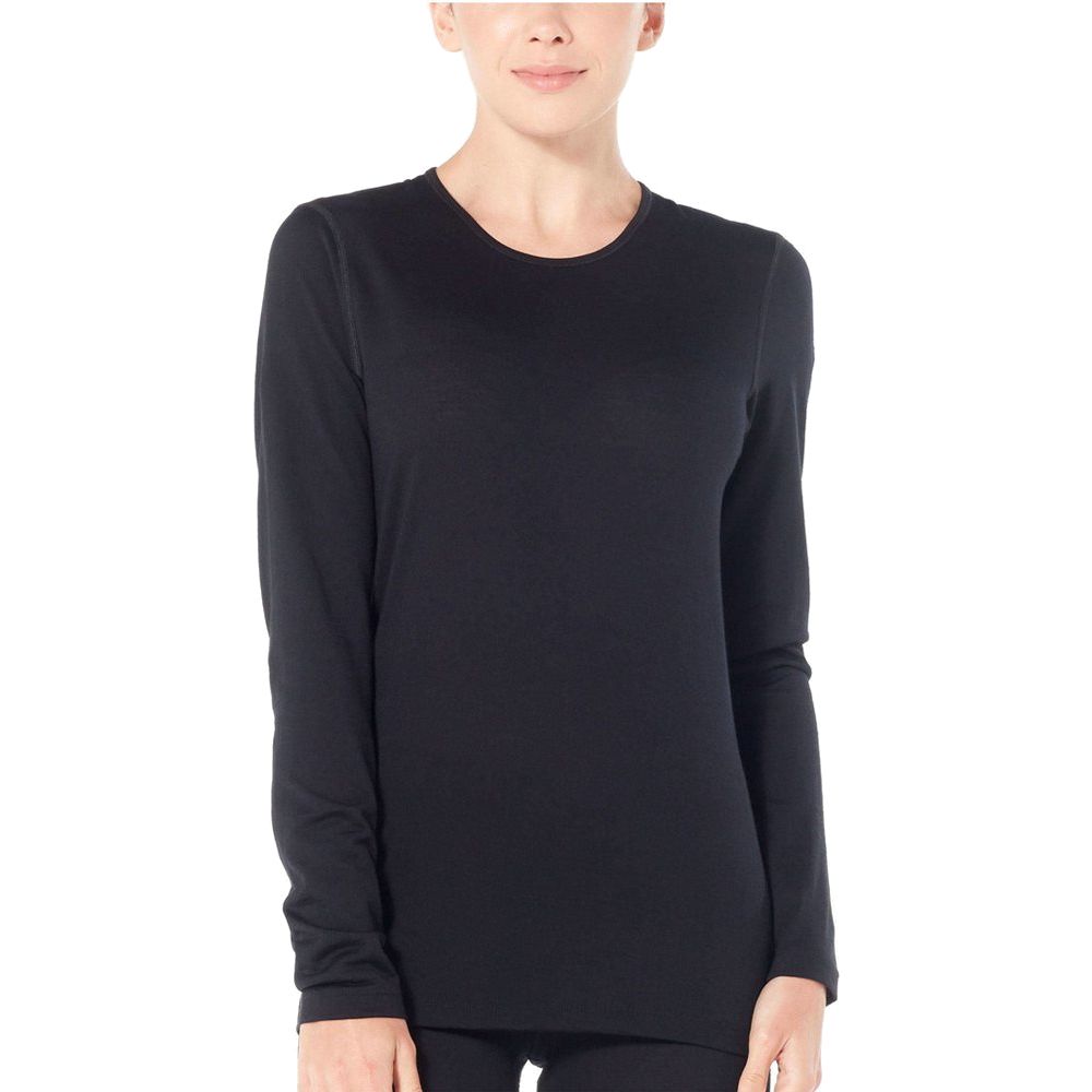 Icebreaker W 200 Oasis LS Crewe Damen Langarmshirt black Produktbild 2