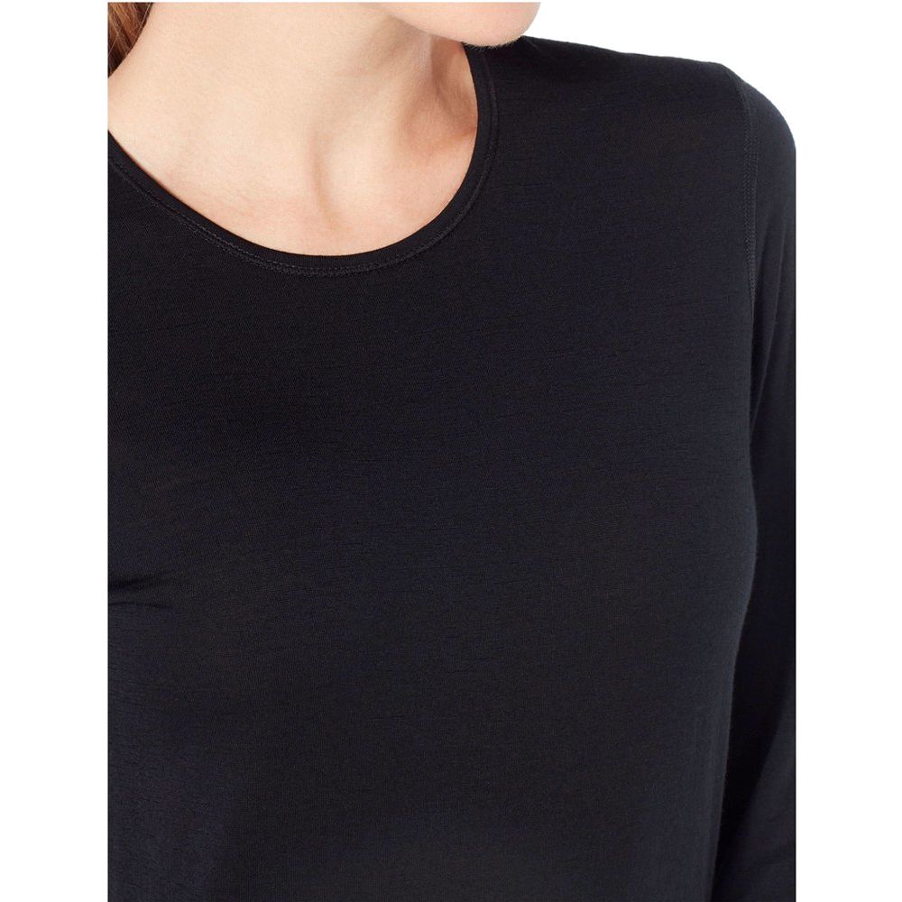 Icebreaker W 200 Oasis LS Crewe Damen Langarmshirt black Produktbild 4