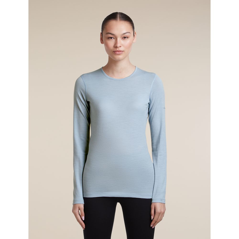 Icebreaker W 200 Oasis LS Crewe Damen Langarmshirt zinc-blue Produktbild 1