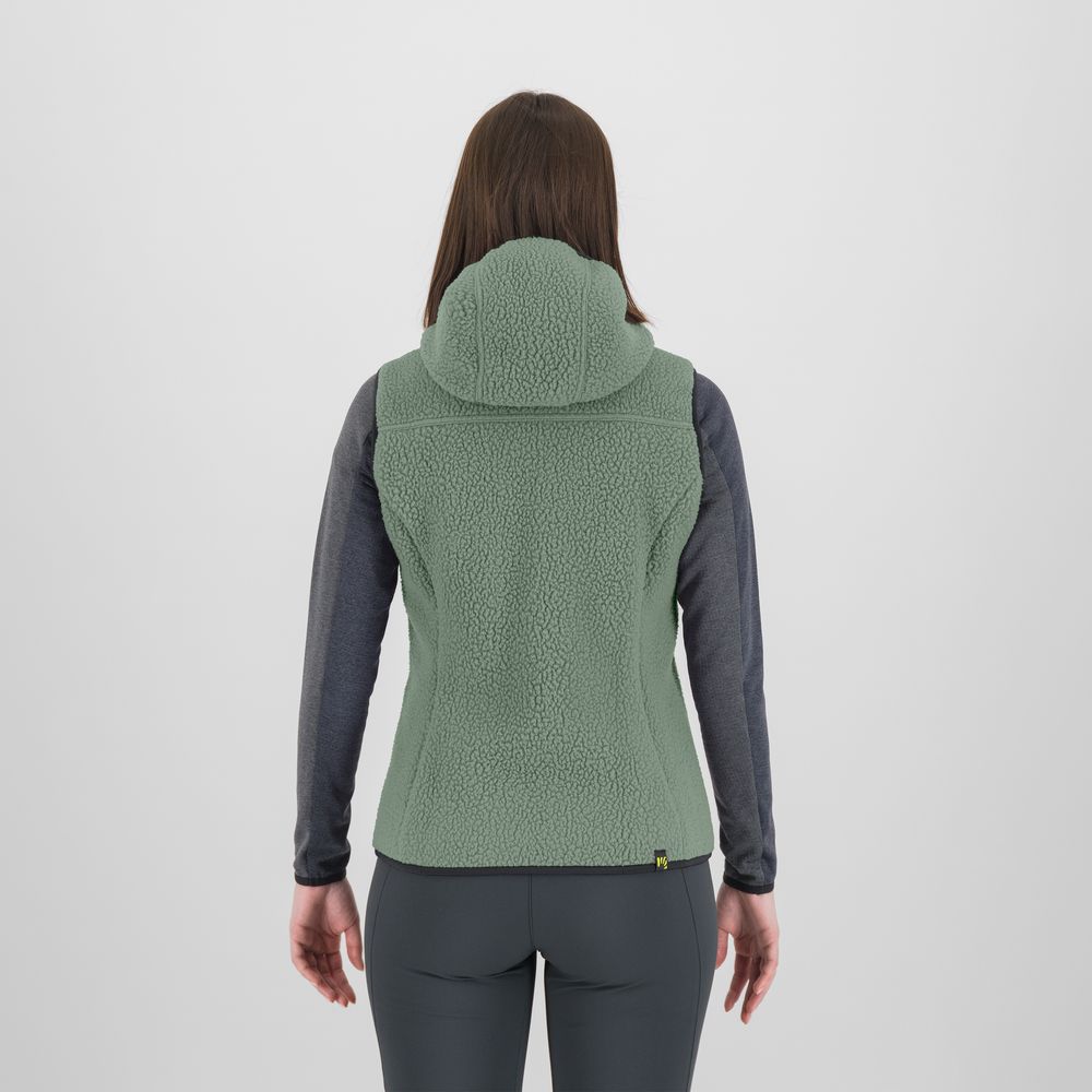 Karpos Moiazza Retro Hoodie Damen Fleeceweste hedge-woodlgray Produktbild 1