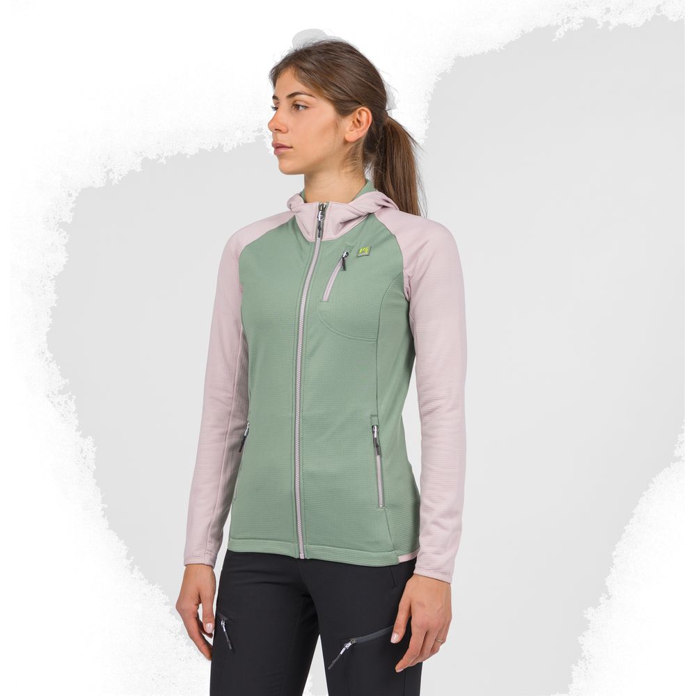 Karpos Odle Evo W Hoodie Full Zip Fleece Damen Midlayer hedge-lilac Produktbild 4