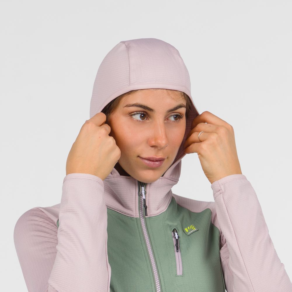 Karpos Odle Evo W Hoodie Full Zip Fleece Damen Midlayer hedge-lilac Produktbild 5