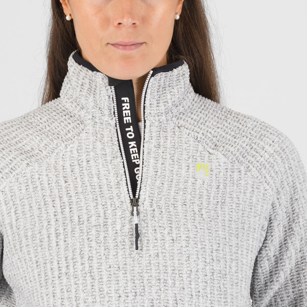 Karpos Rocchetta Crewn Damen Fleece bright white Produktbild 3