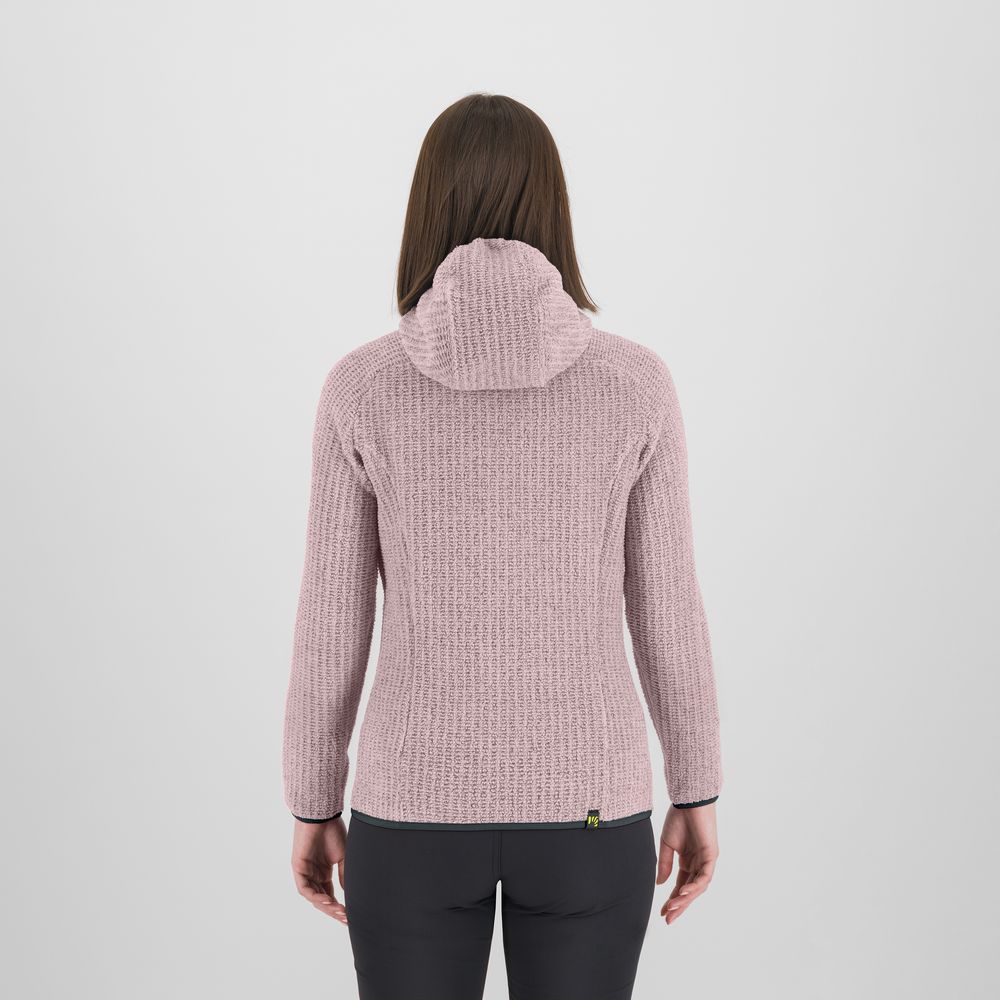 Karpos Rocchetta Evo Hoodie Damen Fleecejacke lilac-woodlgray Produktbild 3