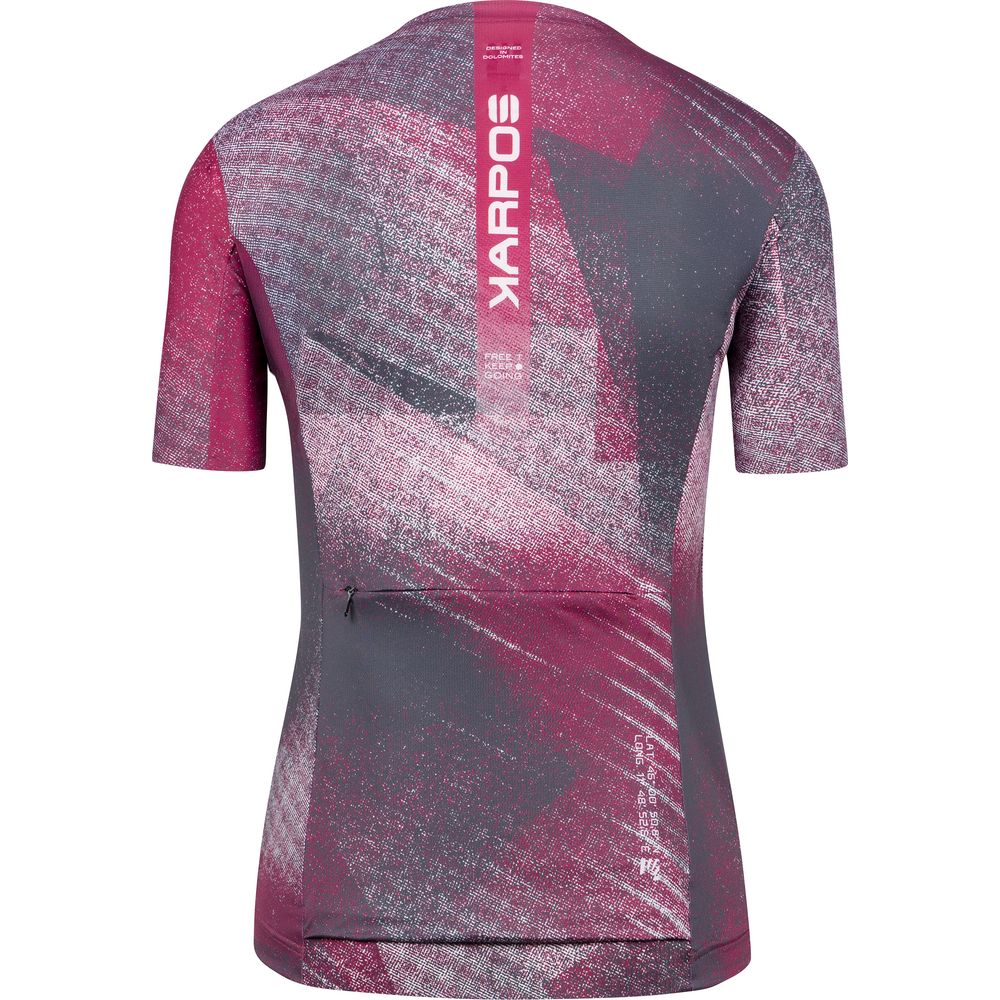 Karpos Sarca Full Zip Damen Trikot beet-red-pristine Produktbild 1