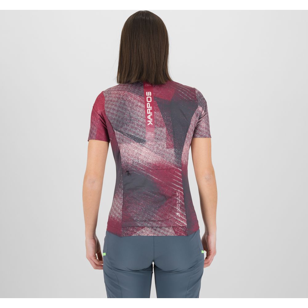 Karpos Sarca Full Zip Damen Trikot beet-red-pristine Produktbild 3