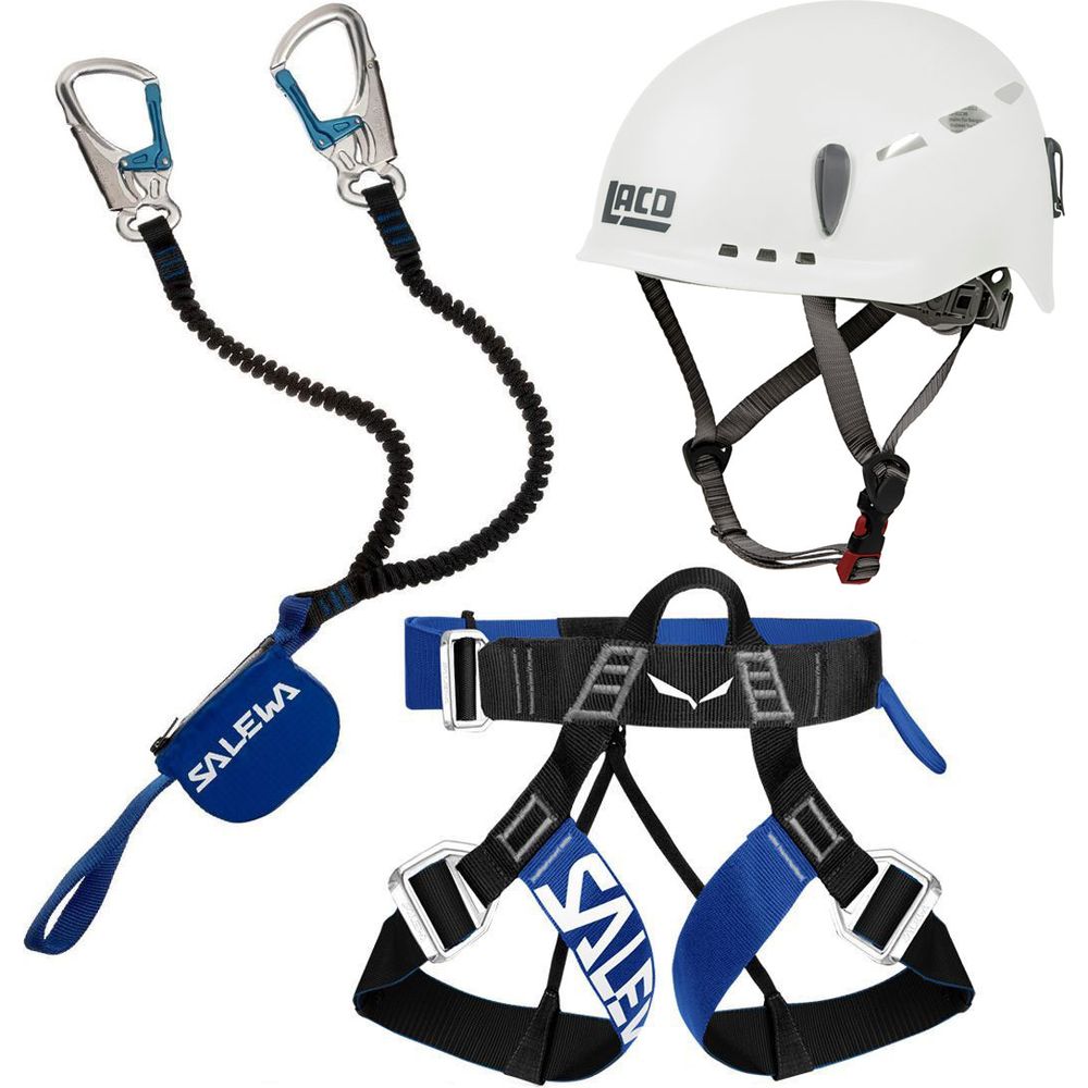 Klettersteig Komplettset Salewa Premium Attac + Via Ferrata Pro Evo Gurt + LACD Protector Helm Produktbild 0