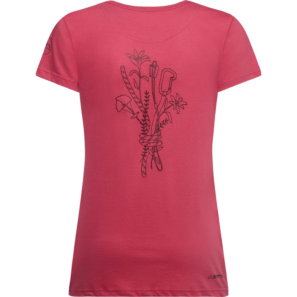 La Sportiva Climb Flower Damen T-Shirt rosebay Produktbild 1