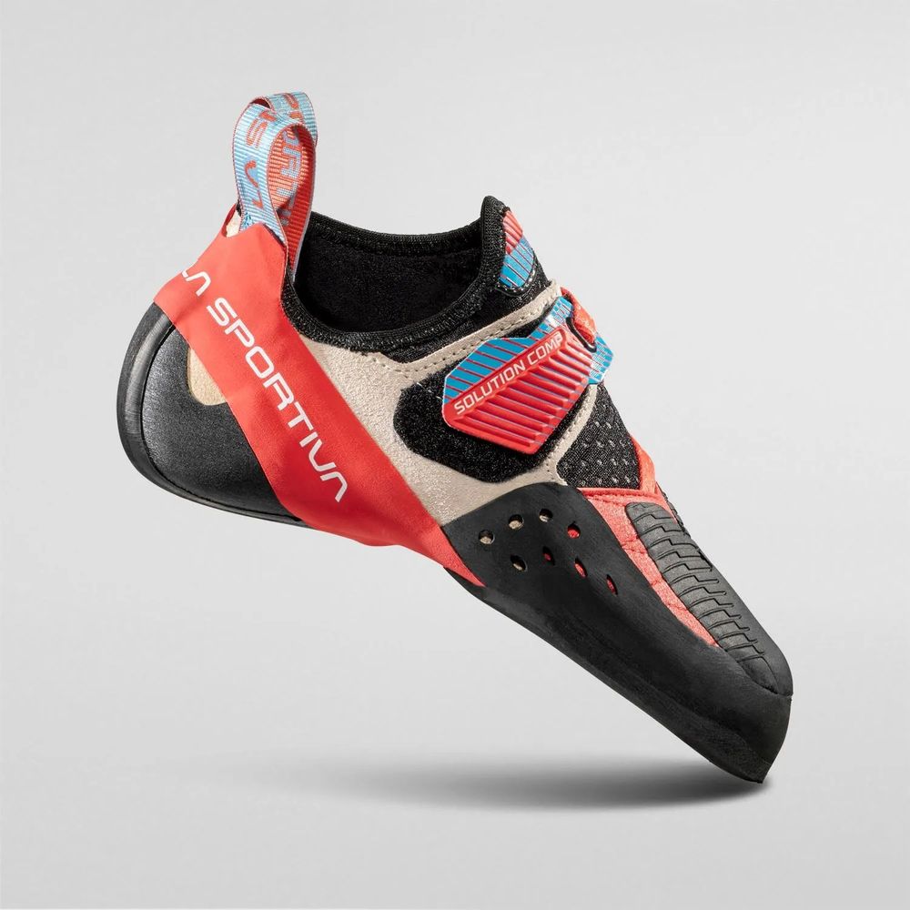 La Sportiva Solution Comp Damen Kletterschuh hibiscus-malibu-blue Produktbild 0