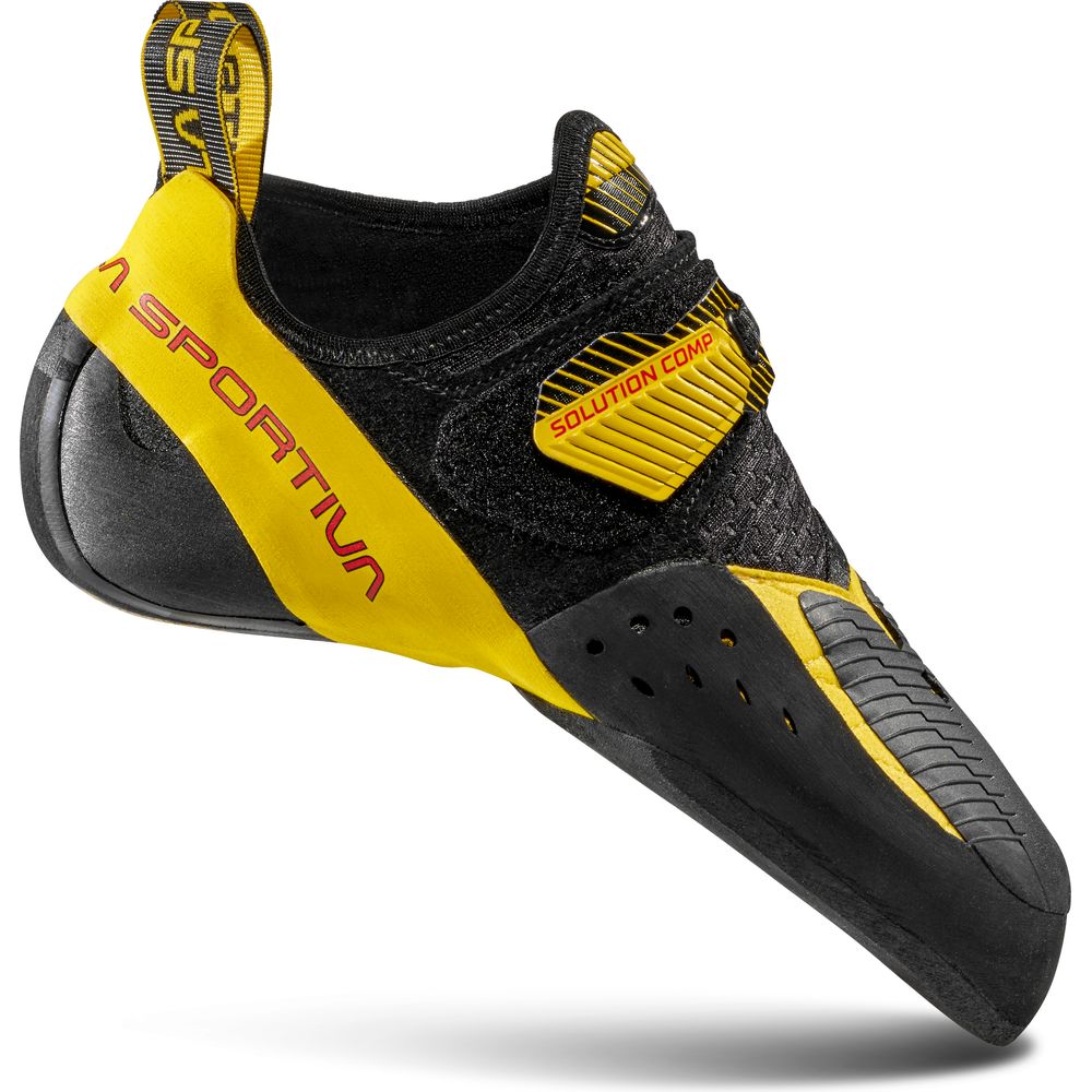 La Sportiva Solution Comp Herren Kletterschuh black yellow Produktbild 0
