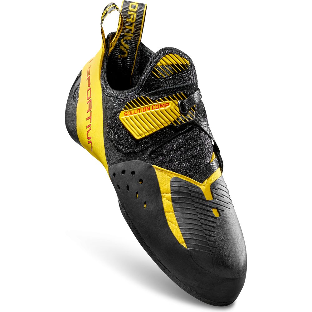 La Sportiva Solution Comp Herren Kletterschuh black yellow Produktbild 3