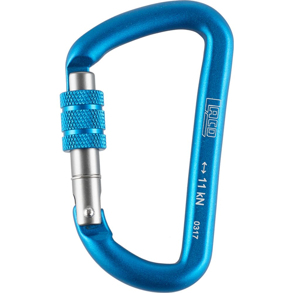 LACD Accessory Biner Screw 80mm Materialkarabiner blue Produktbild 0
