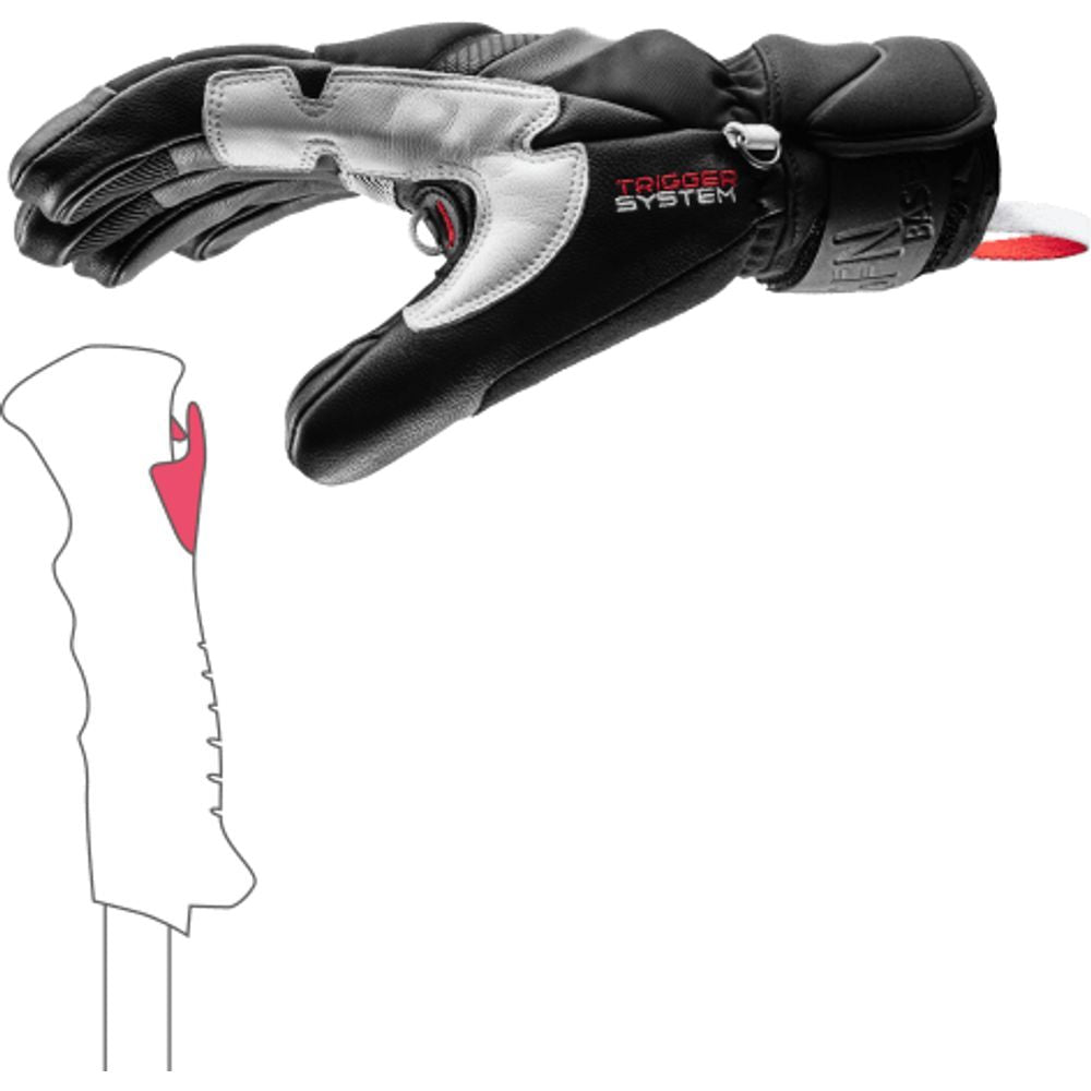 Leki Griffin Base 3D Skihandschuh schwarz Produktbild 2