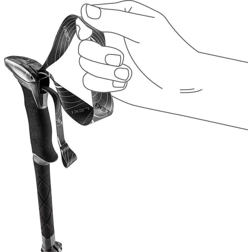 Leki Makalu FX TA Wanderstock silber-grün Produktbild 1