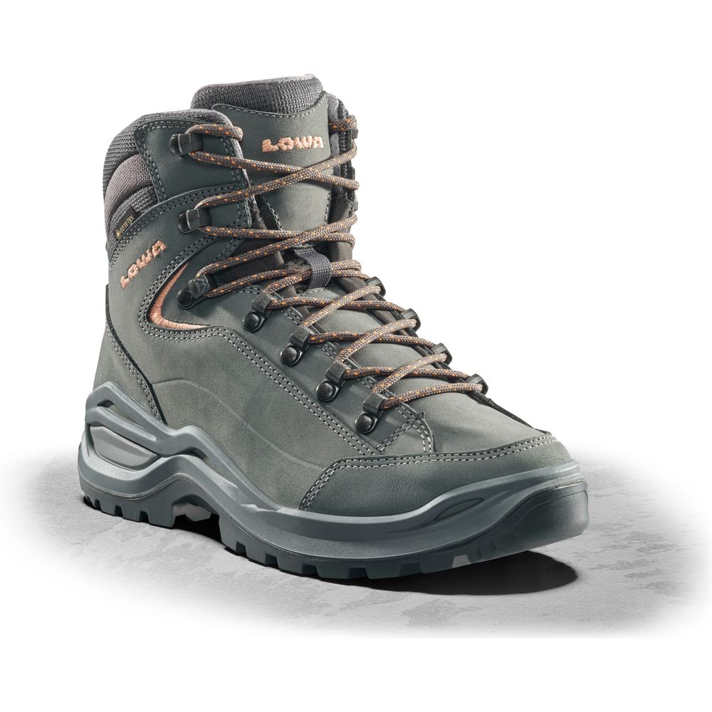 Lowa Renegade Evo GTX Mid WS Damen Wanderschuh graphit aprikose Produktbild 2