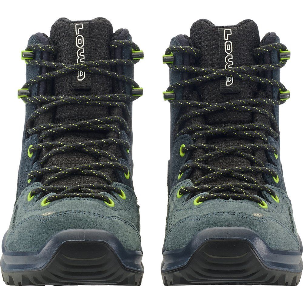 Lowa Wandax GTX Mid Jr Kinder Wanderschuh dunkelpetrol-limone Produktbild 5