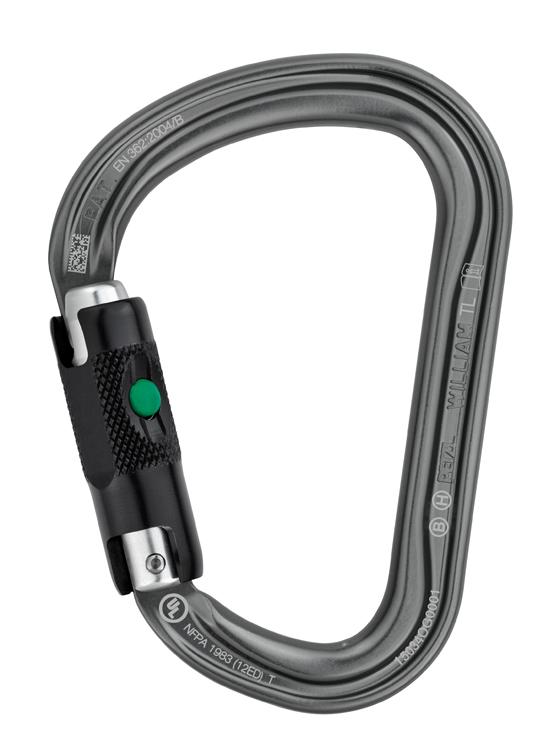 Petzl William Ball-Lock Karabiner grau Produktbild 0