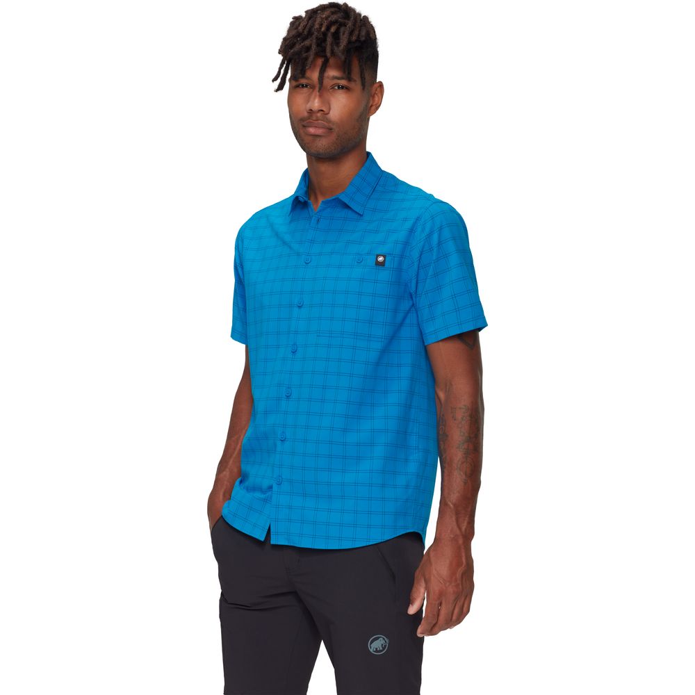 Mammut Lenni Herren Kurzarmhemd glacier blue marine Produktbild 0