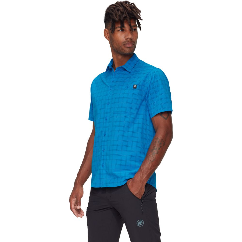 Mammut Lenni Herren Kurzarmhemd glacier blue marine Produktbild 1