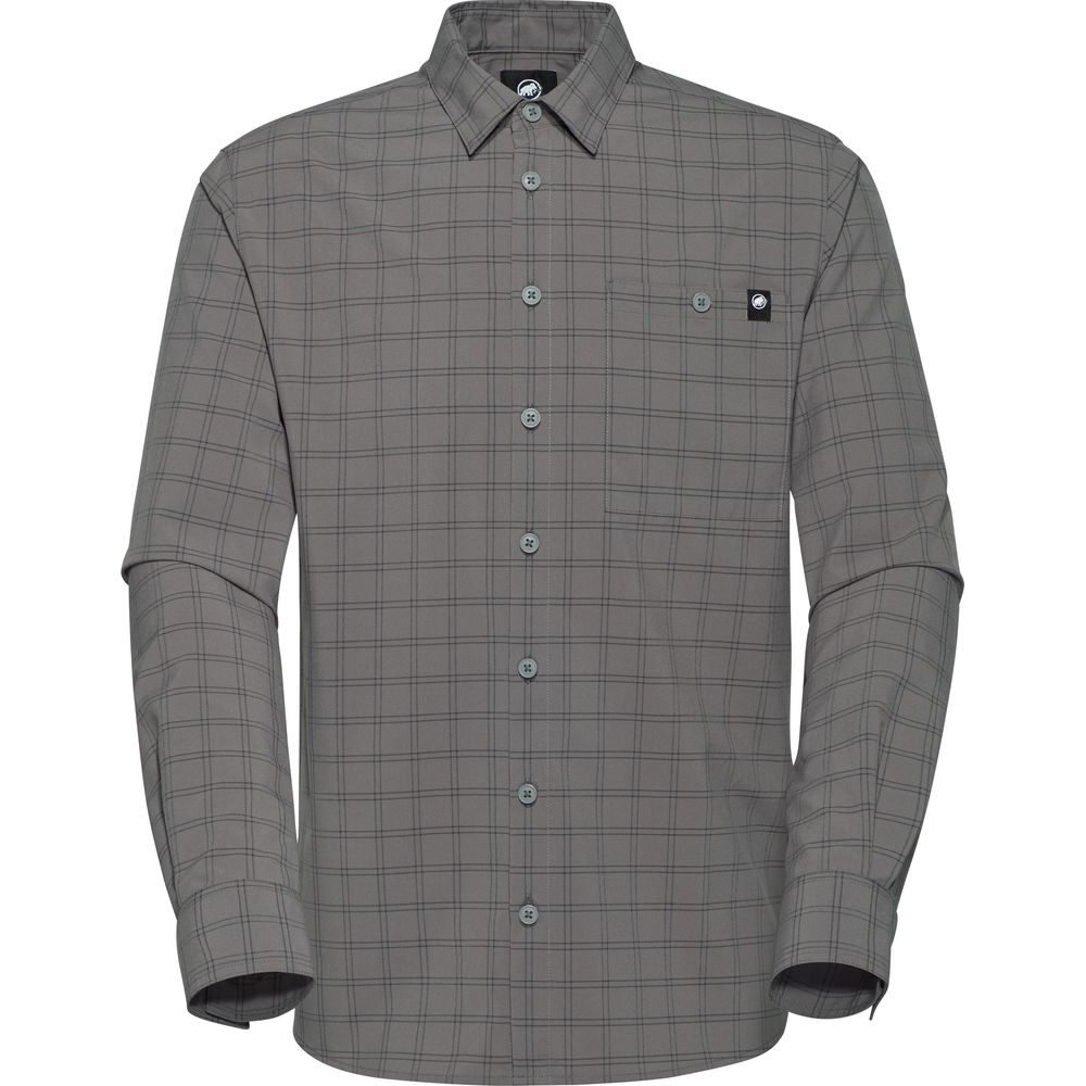 Mammut Lenni Herren Langarmhemd steel black Produktbild 0