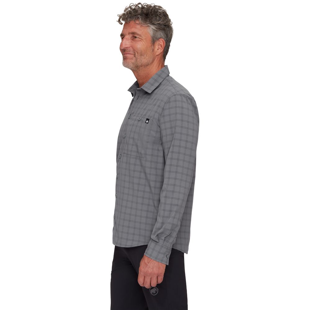 Mammut Lenni Herren Langarmhemd steel black Produktbild 2
